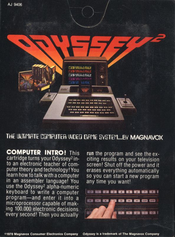 Computer Intro! box art for Odyssey 2